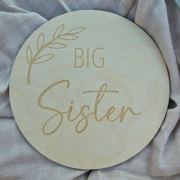 Big Sister Engraved Disc - Leaf