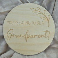 You're going to be a - Grandparent! Engraved Disc
