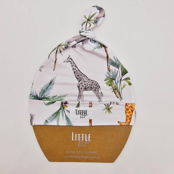 Bamboo Baby Beanie - African Animals