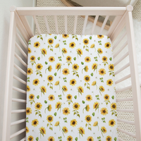 Cotton Jersey Fitted Cot Sheet - Sunny Days