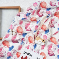Organic Bamboo Swaddle | Pink Balloons