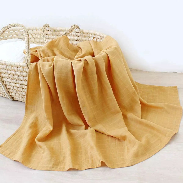 Organic Bamboo Swaddle | Mustard