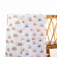 Organic Cotton Swaddle | Rainbows