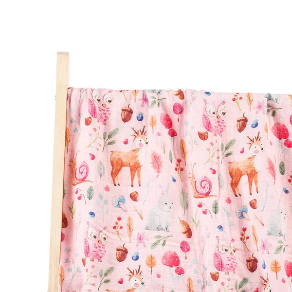 Organic Bamboo Swaddle | Pink Forest