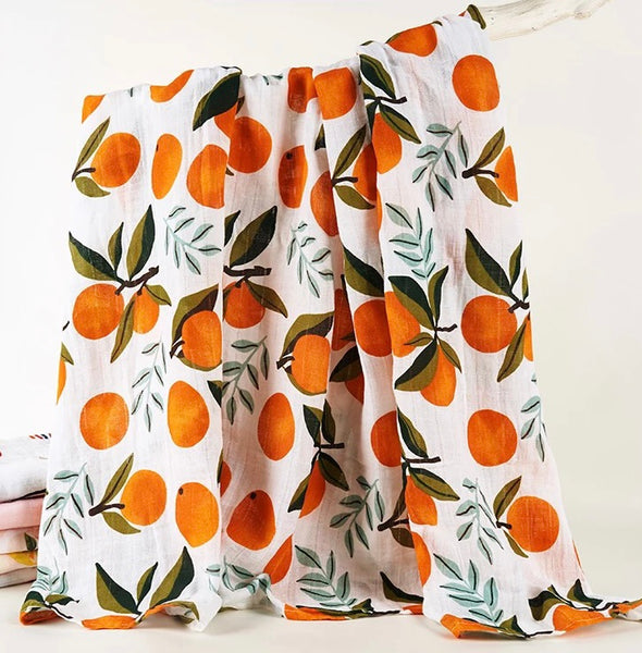 Organic Cotton Swaddle | Fruits