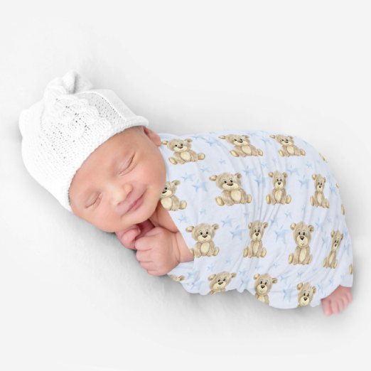 Bamboo Snuggle Stretch Wrap - Teddy Bears