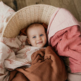 Organic Bamboo Swaddle | Dusty Rose